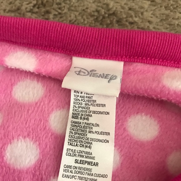 Never worn Minnie pajamas fuzzy and warm - Picture 2 of 5